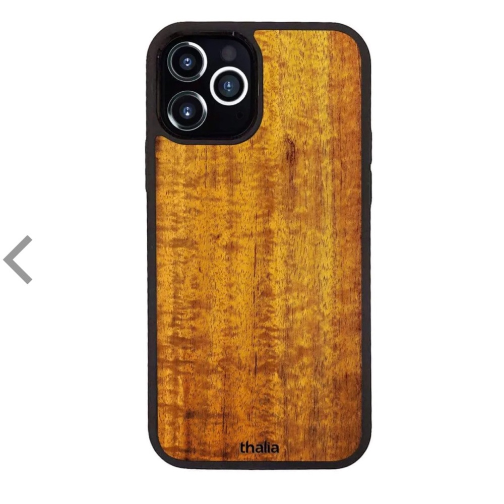 Thalia wooden iPhone case 12 Pro  curly Koa